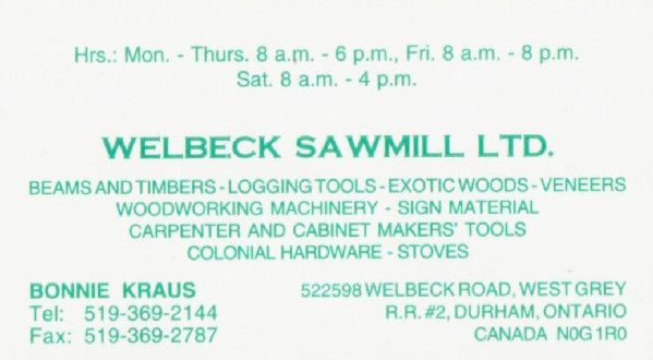 Welbeck Sawmill Ltd.