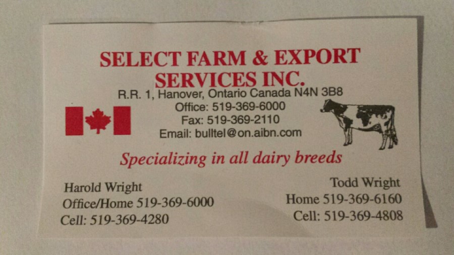 Select Farm & Export Services Inc. 